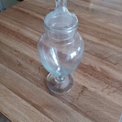 Vintage Glass Apothecary Candy Jar