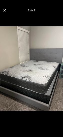 Bed and mattress
