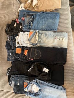 Men’s jeans 15 pairs + shirts