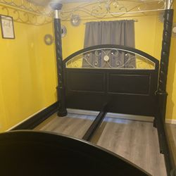 King Size Canopy Bed…No mattress 