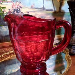 Vintage Glass Pitcher 