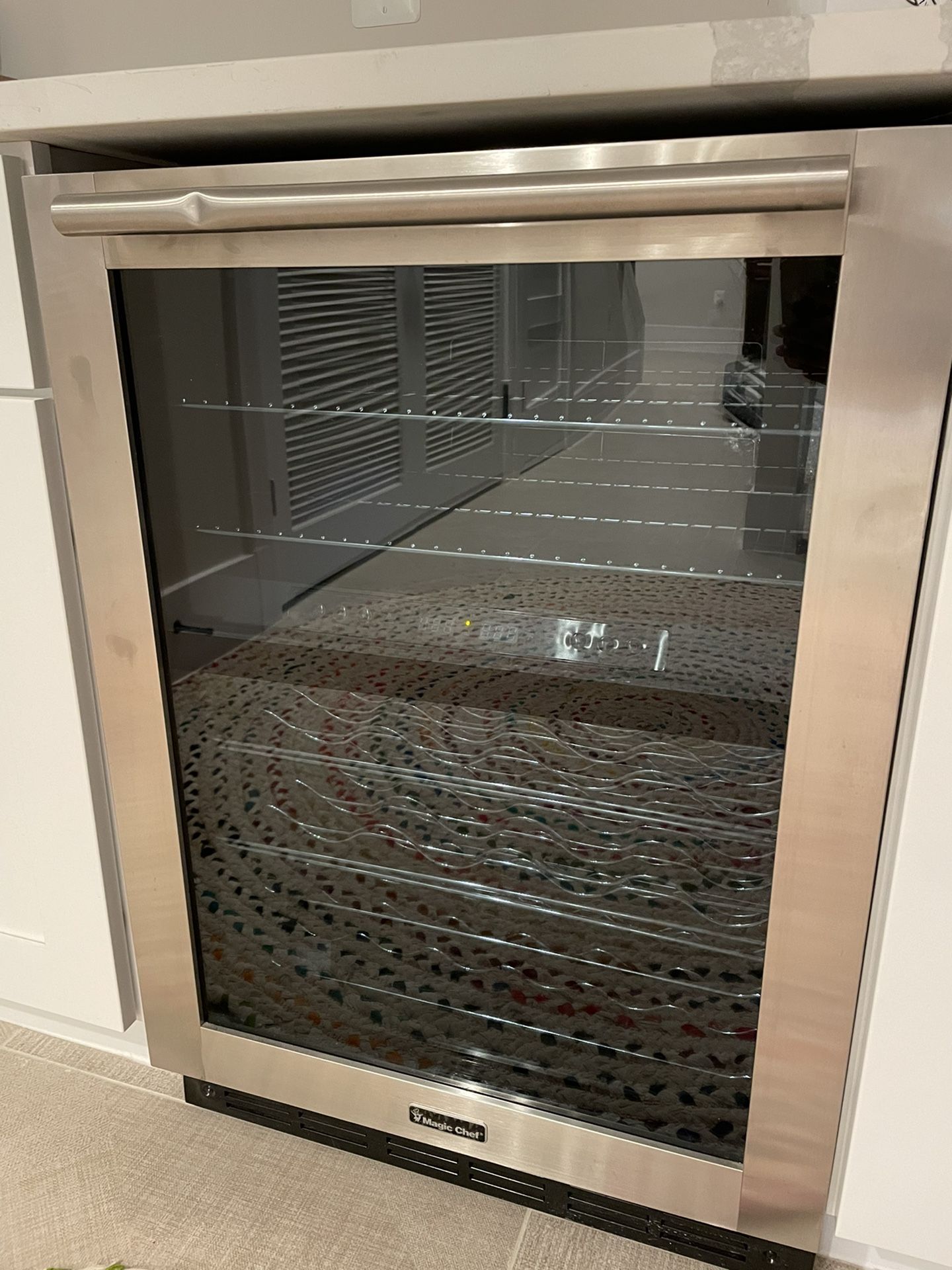 New Dual Zone Wine Cooler By Magic Chef In Stainless Steel