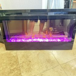 Dimplex 34” Fireplace Heated in wall mounting
