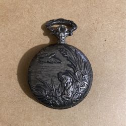 Vintage Andre’ Rivallle Hunting Scene Pocket Wacth 