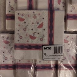 Baby Shower Pink  Napkins 