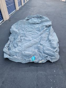 Gray Car Cover with Front Label