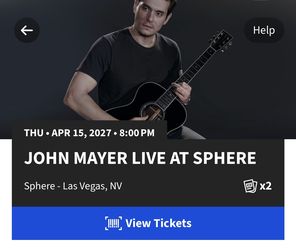 John Mayer at Sphere Las Vegas