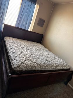 King Bed Frame with Mattress