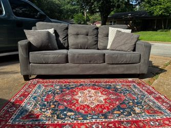 Ashley Furniture Back Tufted Karis Sofa Including Throw Pillows and Delivery