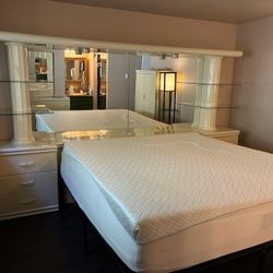 King Size Bed, Frame And Topper