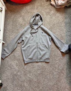 Grey polo hoodie