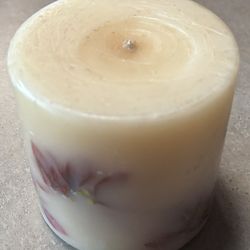 Claire Burke Fragranced Botanical Pillar candle