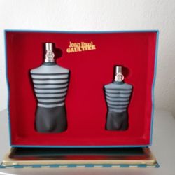 LE MALE BY  JEAN PAUL GAULTIER 2 PEICE GIFT SET IN TIN BOX. 