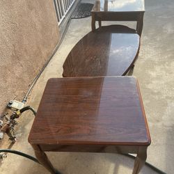 Coffee Table With Two End Tables