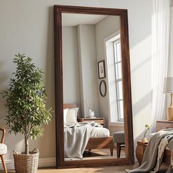 Full Length Mirror with Solid Wood frame (30x71)