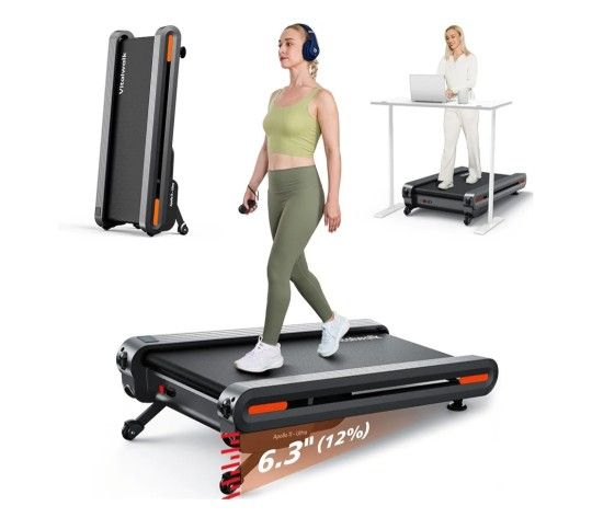 Walking Pad Treadmill with Auto Incline