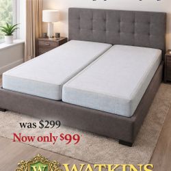 Quality 5” Low Profile California King Split Box Springs – LIKE NEW