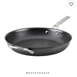 KitchenAid NITRO Carbon Steel Skillet with Helper Handle, 12-Inch