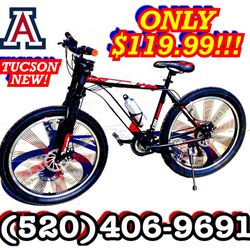 New in box 26” rugged beefy mens disc brake 21-speed suspension mountain bike