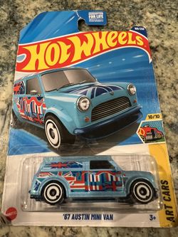 2025 Hot Wheels HW ART CARS 10/10 '67 Austin Mini Van 169/250 (Blue)