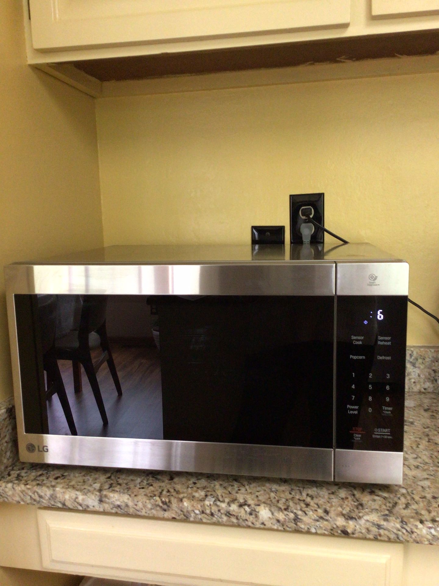 LG 2.0 Cubic Feet Countertop Stainless Steel Smart Inverter Microwave