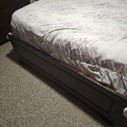 Exercise Bike And Queen Bedroom Head and Footboard