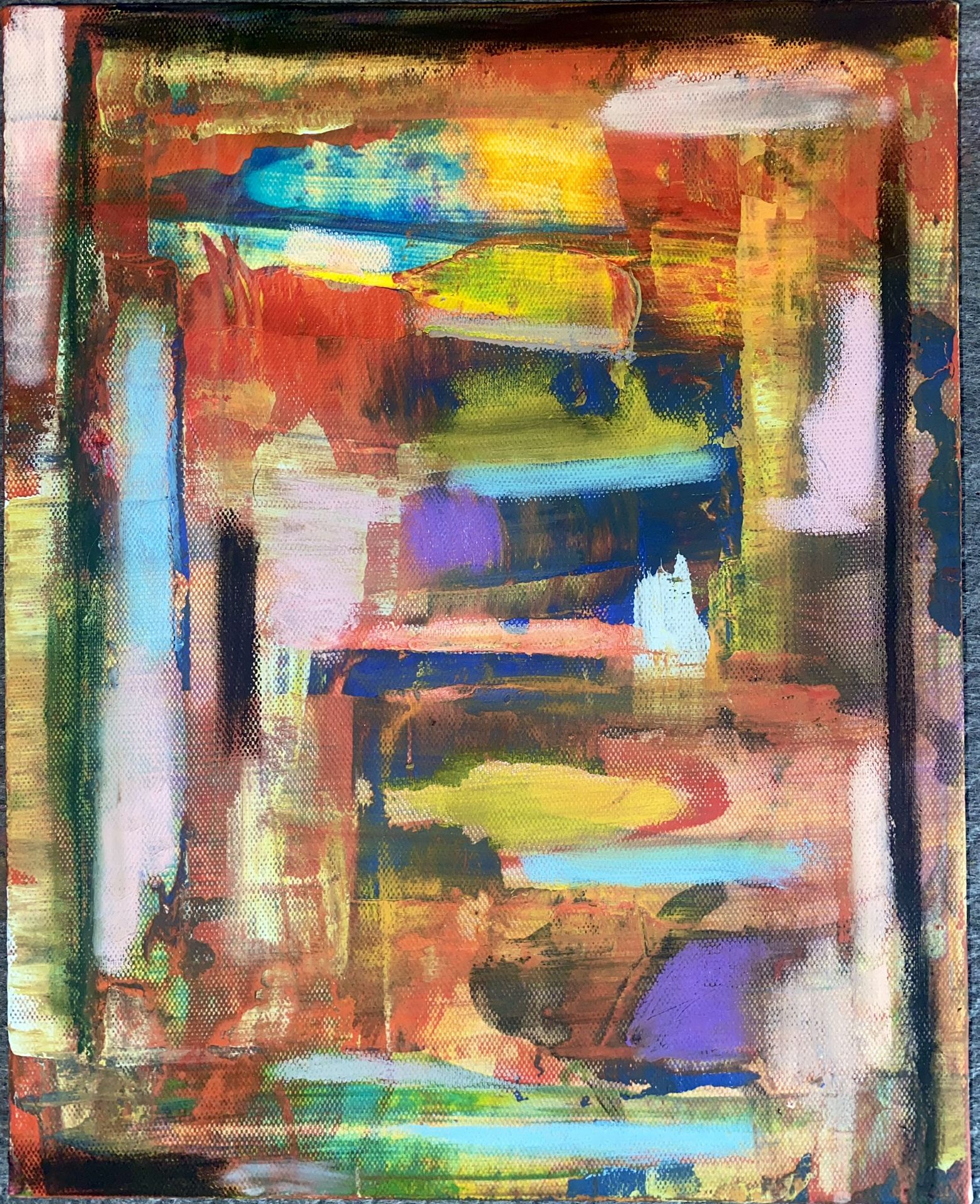 8x12 Oil Pastel Painting Art 