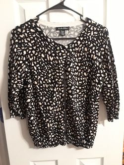 Animal print cardigan