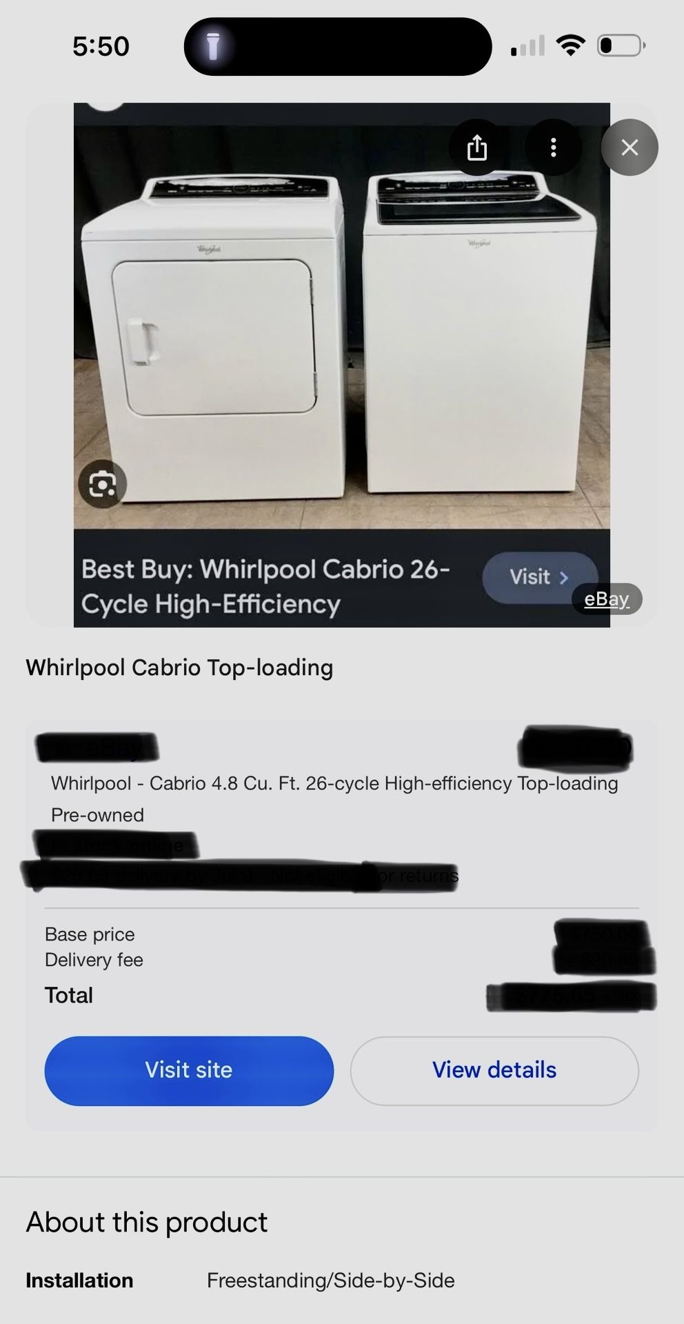 Washer And Dryer Set