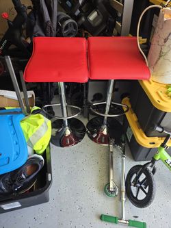 Red Bar Stool 