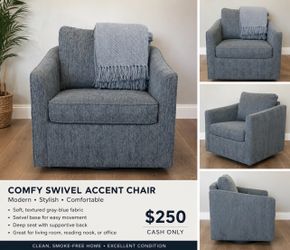 New swivel accent chair