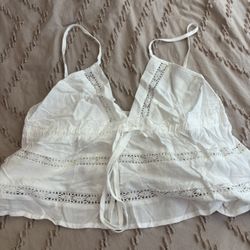 Amazon White Flowy Tank