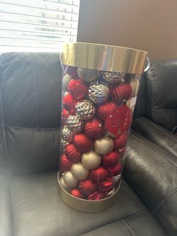 100-Count Christmas Ornament Set Red Silver Gold