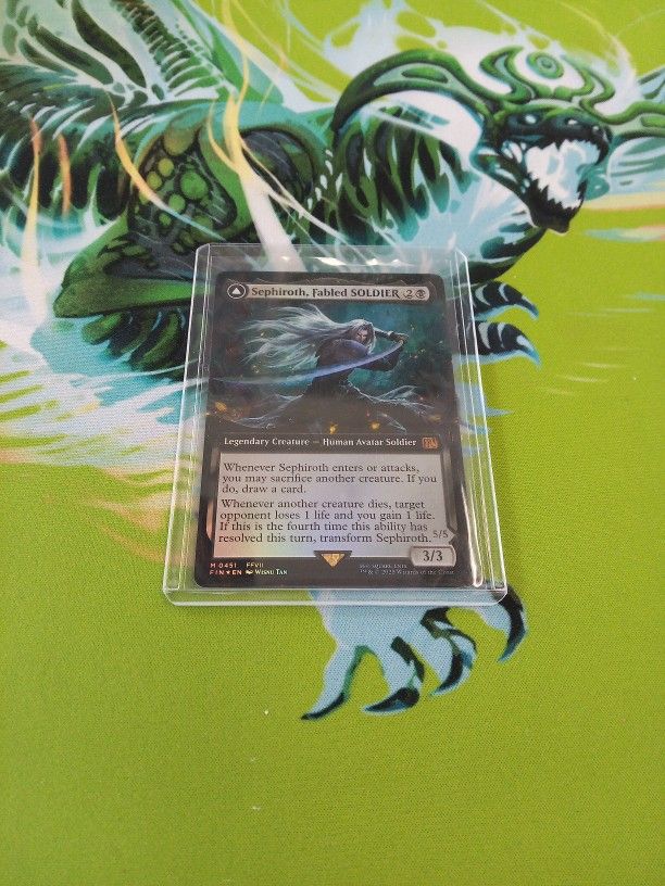 Sephiroth, Fabled Soldier Extended Art Foil Mtg Final Fantasy