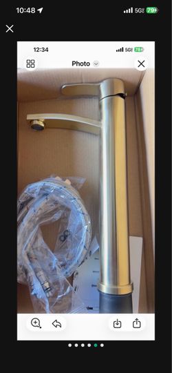 Bathroom Faucet For Vessel Sink Black And Gold F59