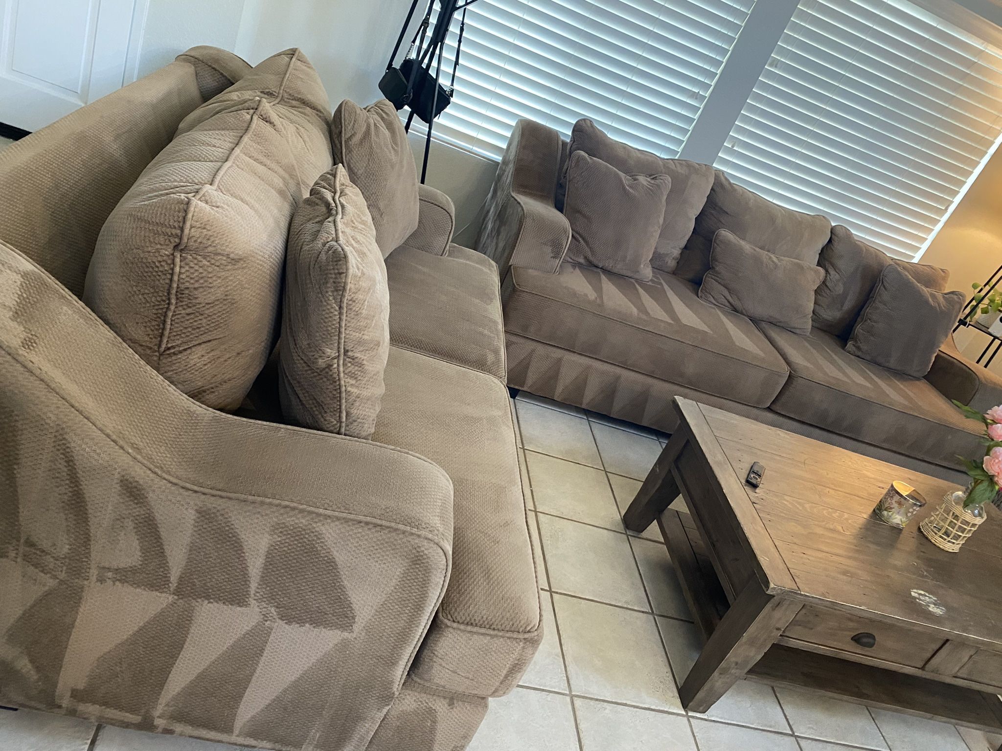 Sofa Set With Pullout Queen Mattress