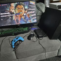 Retro Gaming Emulation Computer Bundle - computer, controller, adapters and 27in monitor