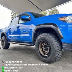 Bronze Wheels Off road Mud Terraind 265/70R17 New Tires and Wheel Package Cadillac Chevrolet Ford, Hummer Infiniti Jeep Lexus Nissan Toyota