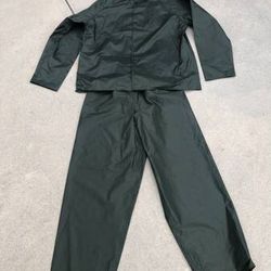 Neese Rainwear Rain Jacket & Pants Rain Suit (Men’s Large) Green