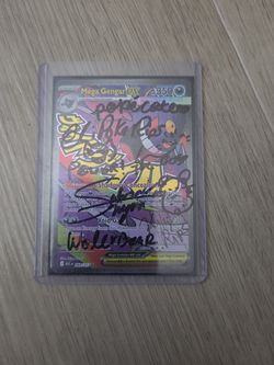 Gengar singed by content creators (the sleeve is singed only)
