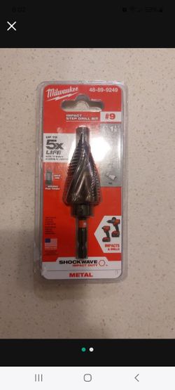 Milwaukee Impact Step Bit #9 