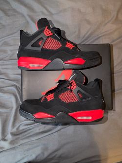 Mens Air Jordan 4s Size 10 Red Thunder