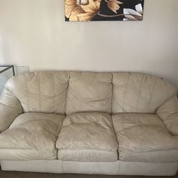 Cream couch 