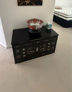 Asian chest and bowl