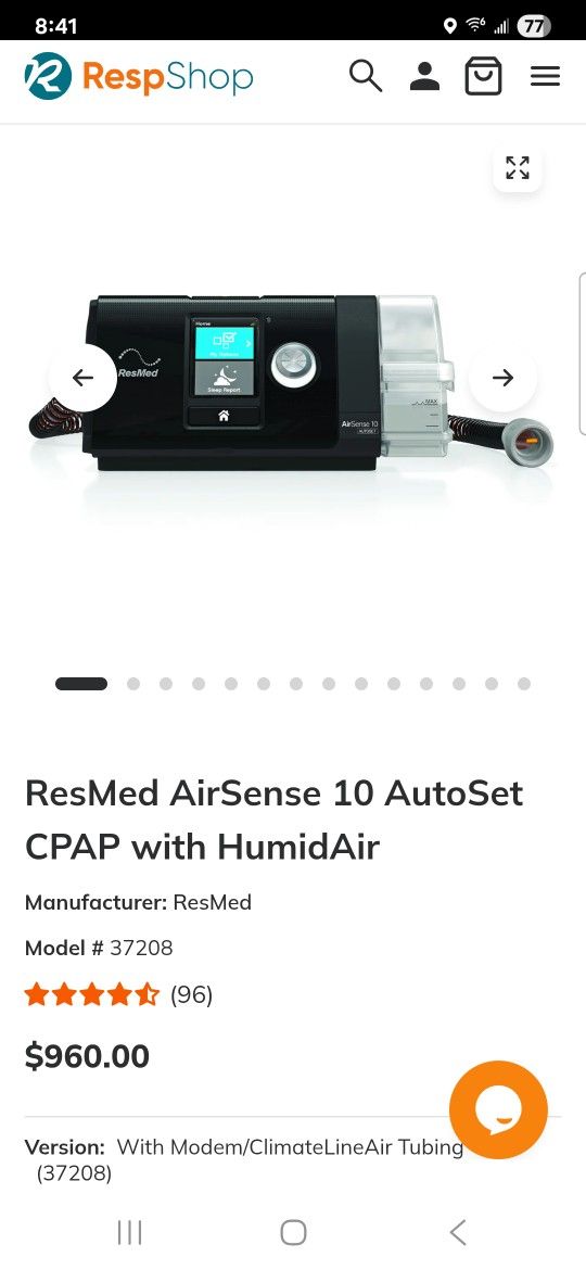 Apnea MACHINE WITH EXTRA MASKS