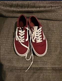 Womens Burgundy Vans