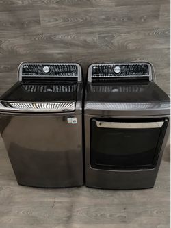 LG washer and gas dryer laundry set
