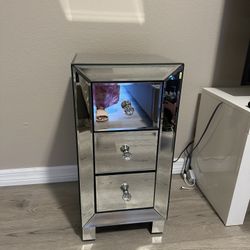 Glass Nightstand 