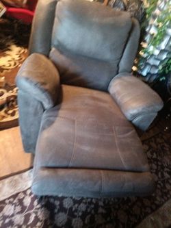 Greyish power Recliner swivel