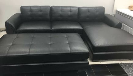 New Biscayne sectional sofa and ottoman set on sale only $699. FREE SAME DAY DELIVERY. NO CREDIT CHECK FINANCING